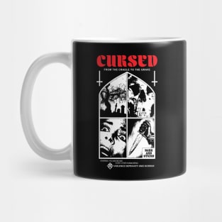 CURSED Horror T-shirt- Horror, Slasher, Metal, Giallo Shirt, Retro Mug